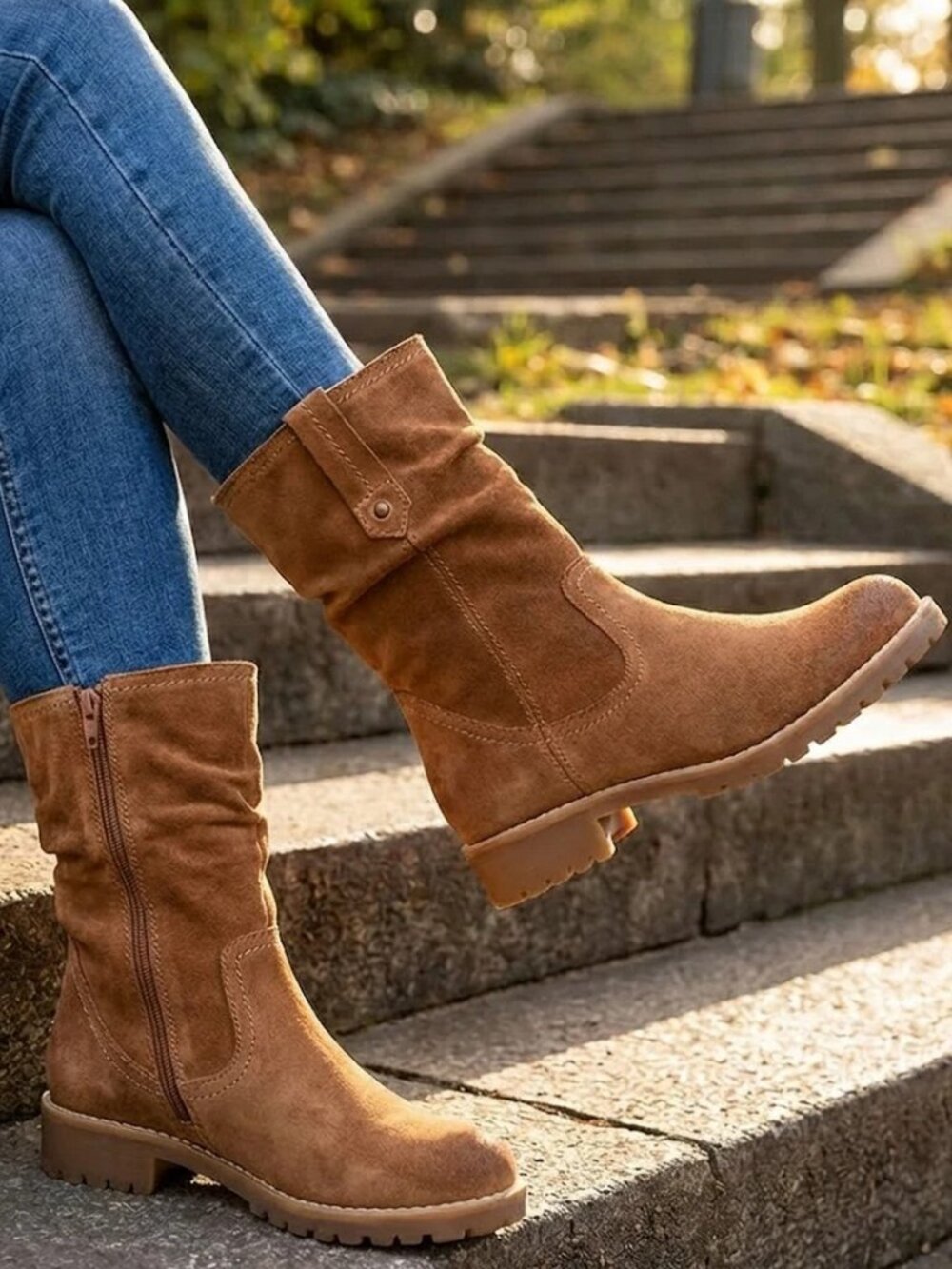 Eric Michael NWOB Texas Suede Slouchy Ankle Boot